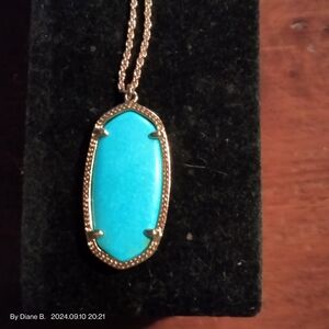Retired K.S. Light Blue Turquoise Necklace